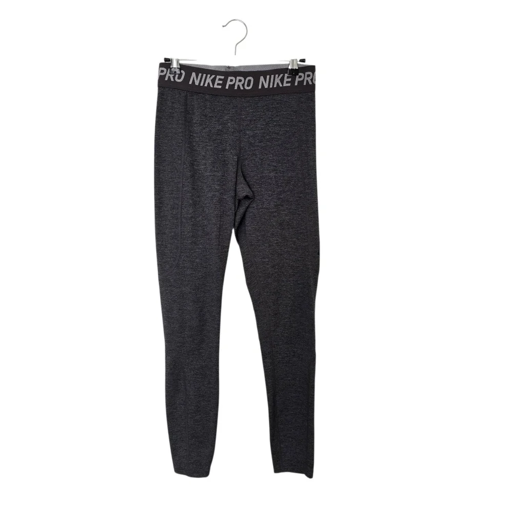 Nike‎ Pro Dri-FIT Leggings Women Small Charcoal Gray Athletic Tight