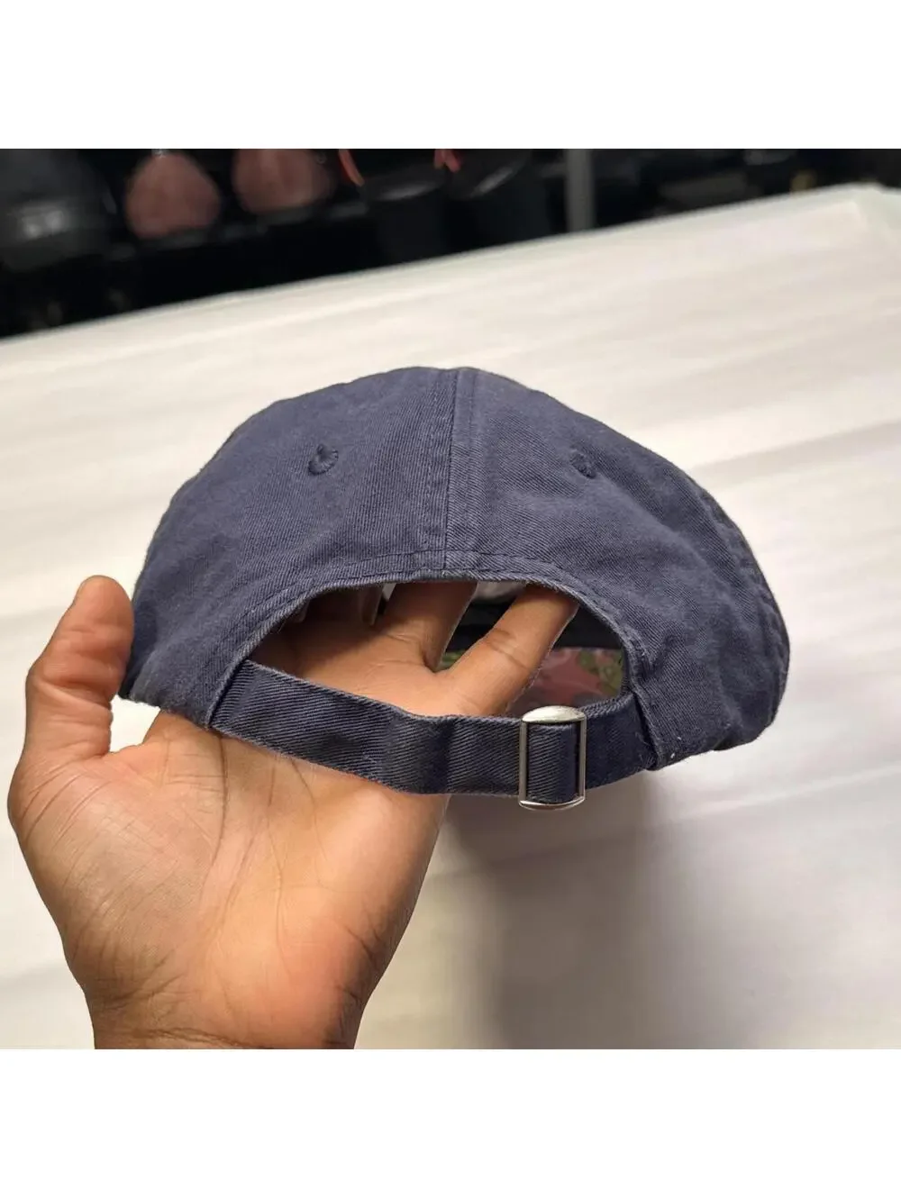 Vintage Outer Banks Navy Blue Dad Hat with‎ Turtle Seahorse Underbrim