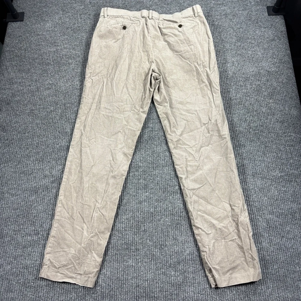 Banana Republic Traveler Corduroy Pants Mens 36x34 Gray Slim Fit 619087-01