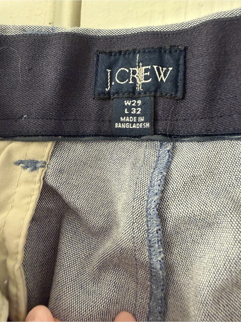 J. Crew Navy and Light Blue Casual Pants
