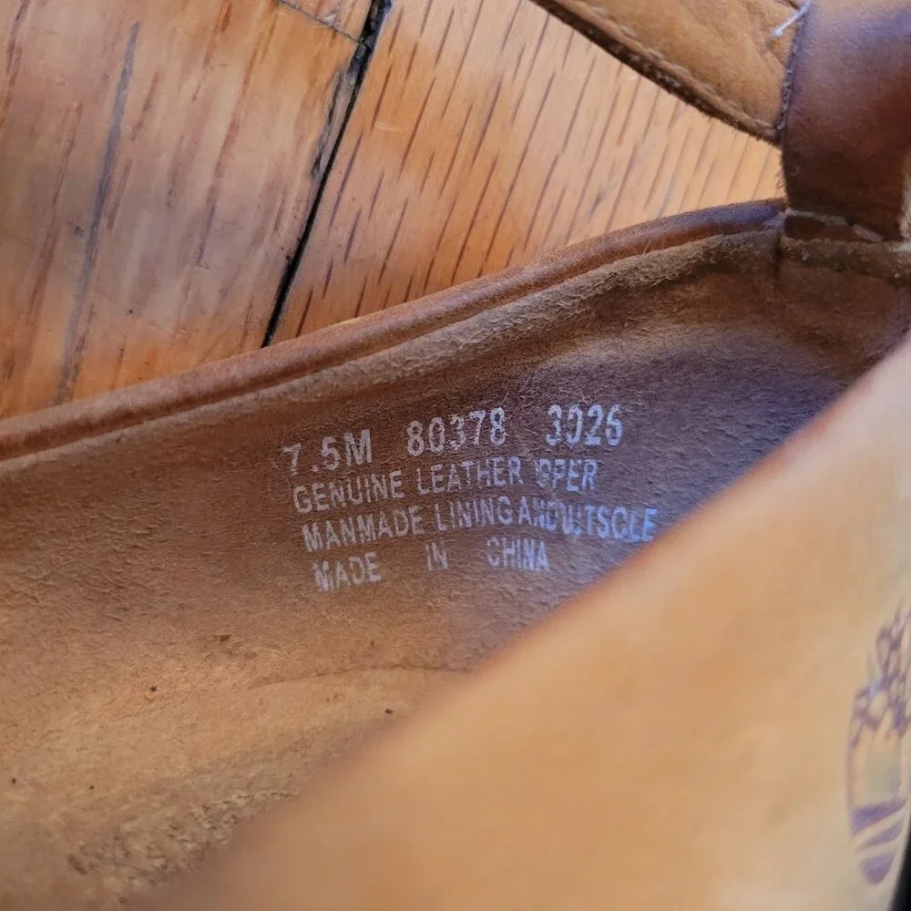 Timberland scuffing upper soles