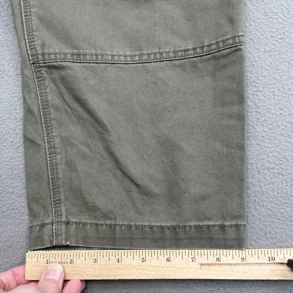 Harley-Davidson Pants Mens‎ 40x30 Green Canvas Utility Carpenter Workwear Casual