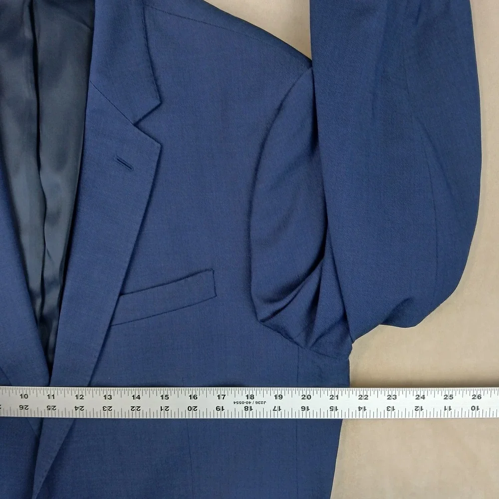 The Blk Tux Tollegno 44R Mens Blazer Sport Coat Merino Modern 21x30 **Fits 42R *