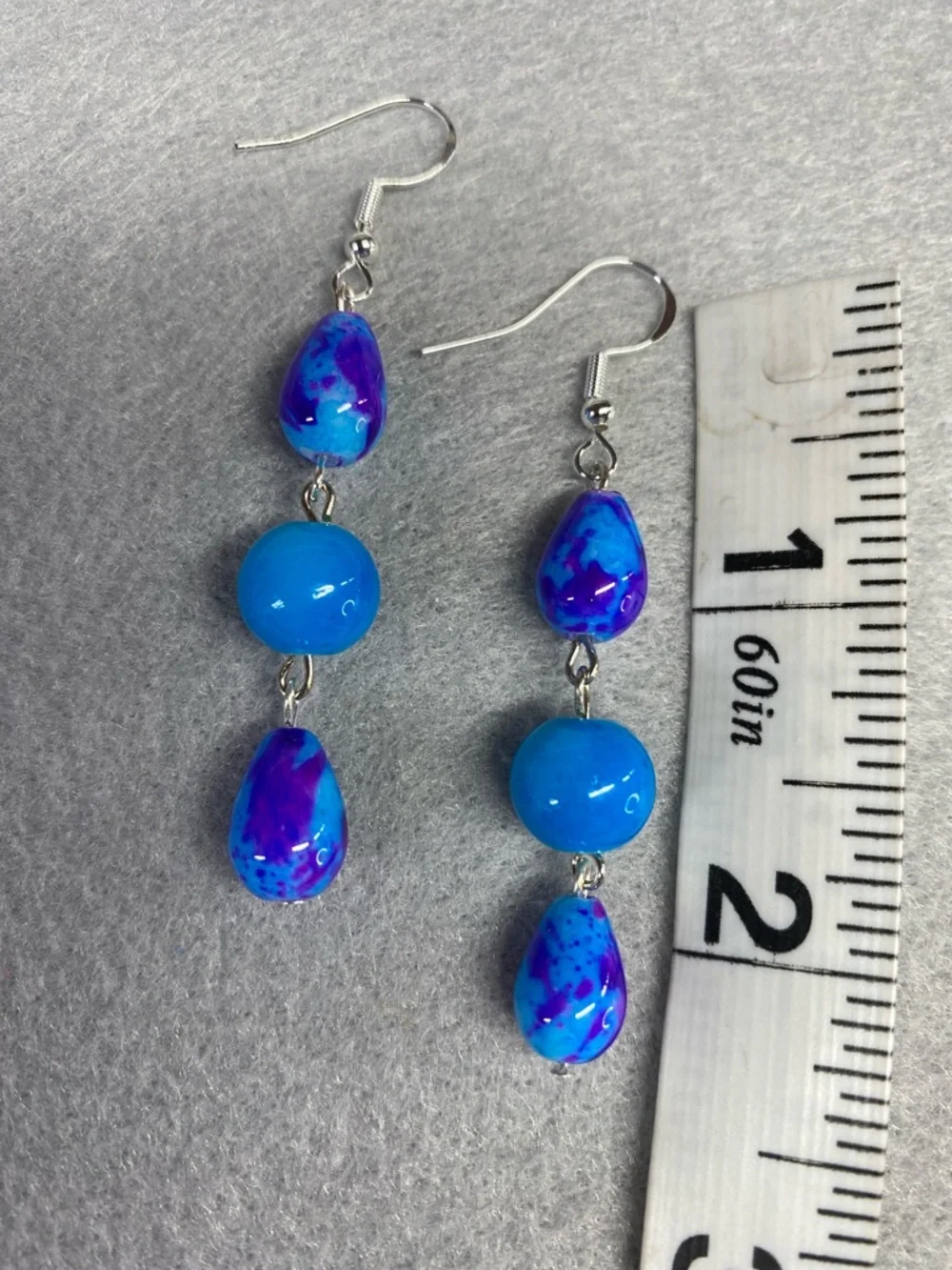 Handmade vibrant blue