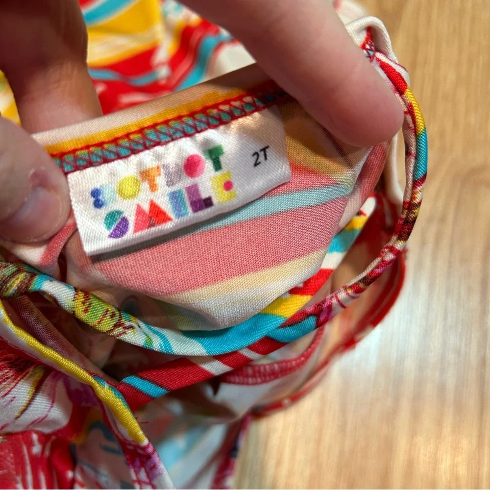 Dot Dot‎ Smile tropical floral dress 2T