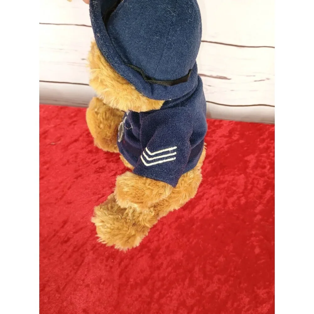 KEEL TOYS‎ English Policeman Teddy Bear Plush Uniform Brown Blue Stuffed 10