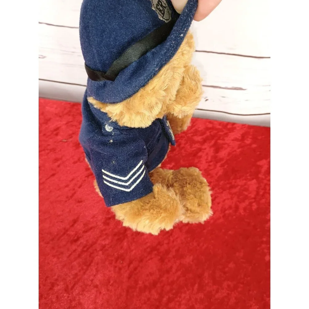 KEEL TOYS‎ English Policeman Teddy Bear Plush Uniform Brown Blue Stuffed 10