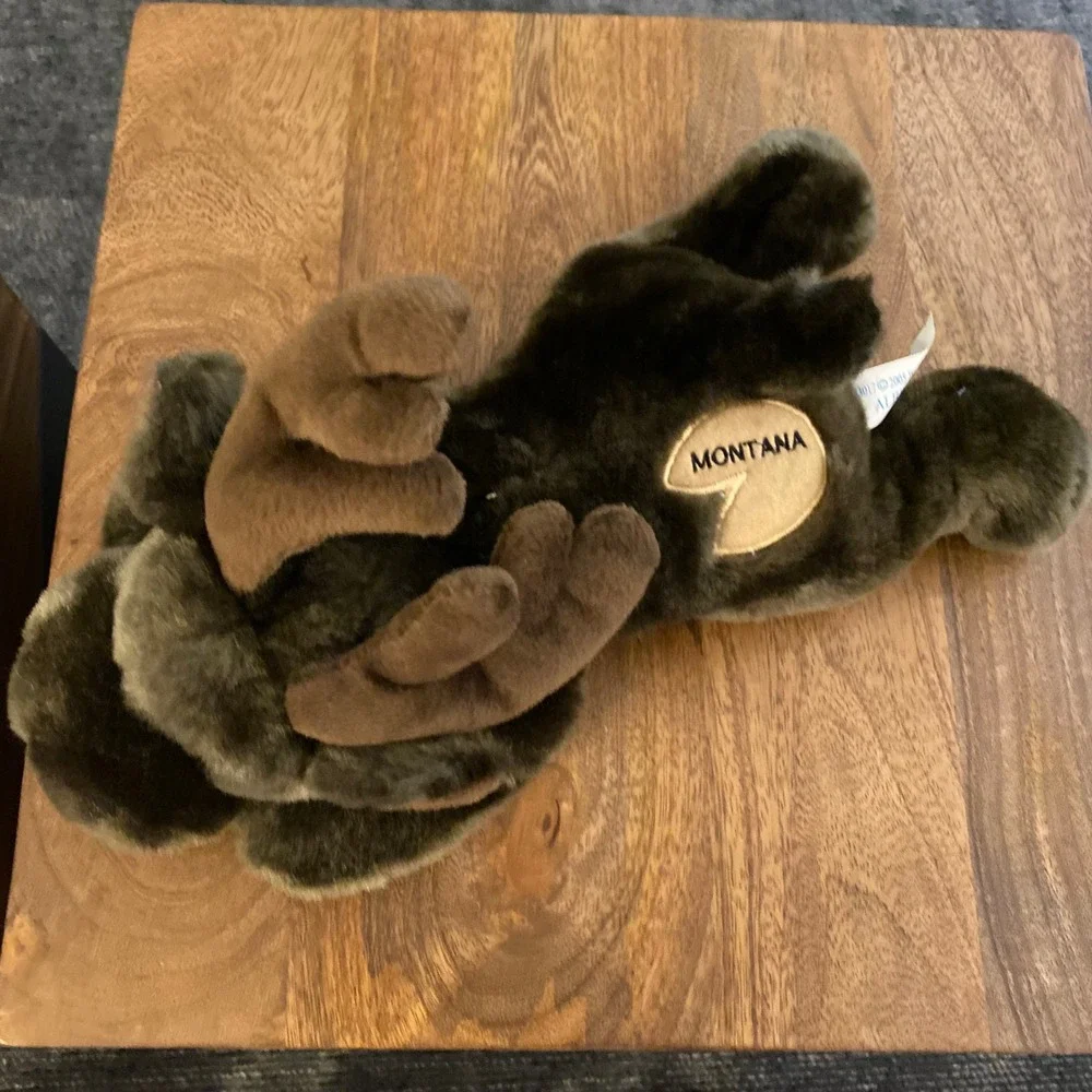 Instagram WishPets Alberto Moose Montana RARE‎ Plush Stuffed Animal Brown 2005