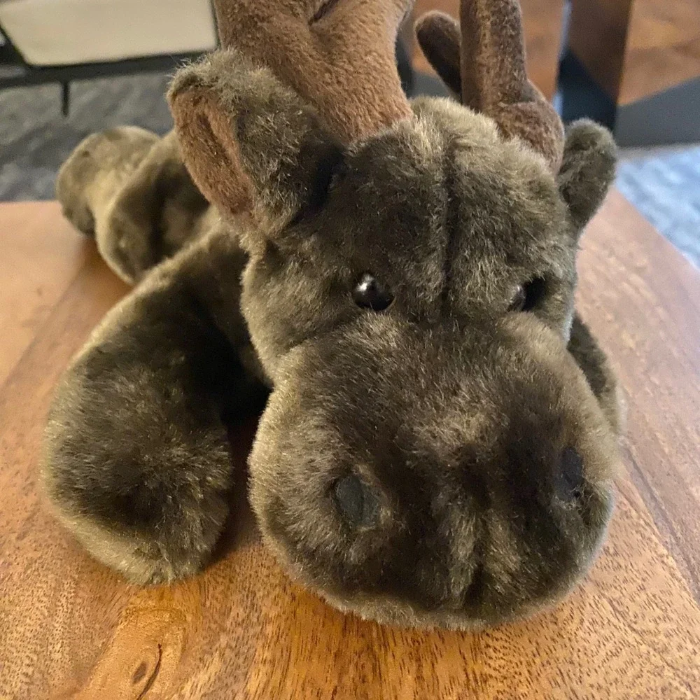 Instagram WishPets Alberto Moose Montana RARE‎ Plush Stuffed Animal Brown 2005