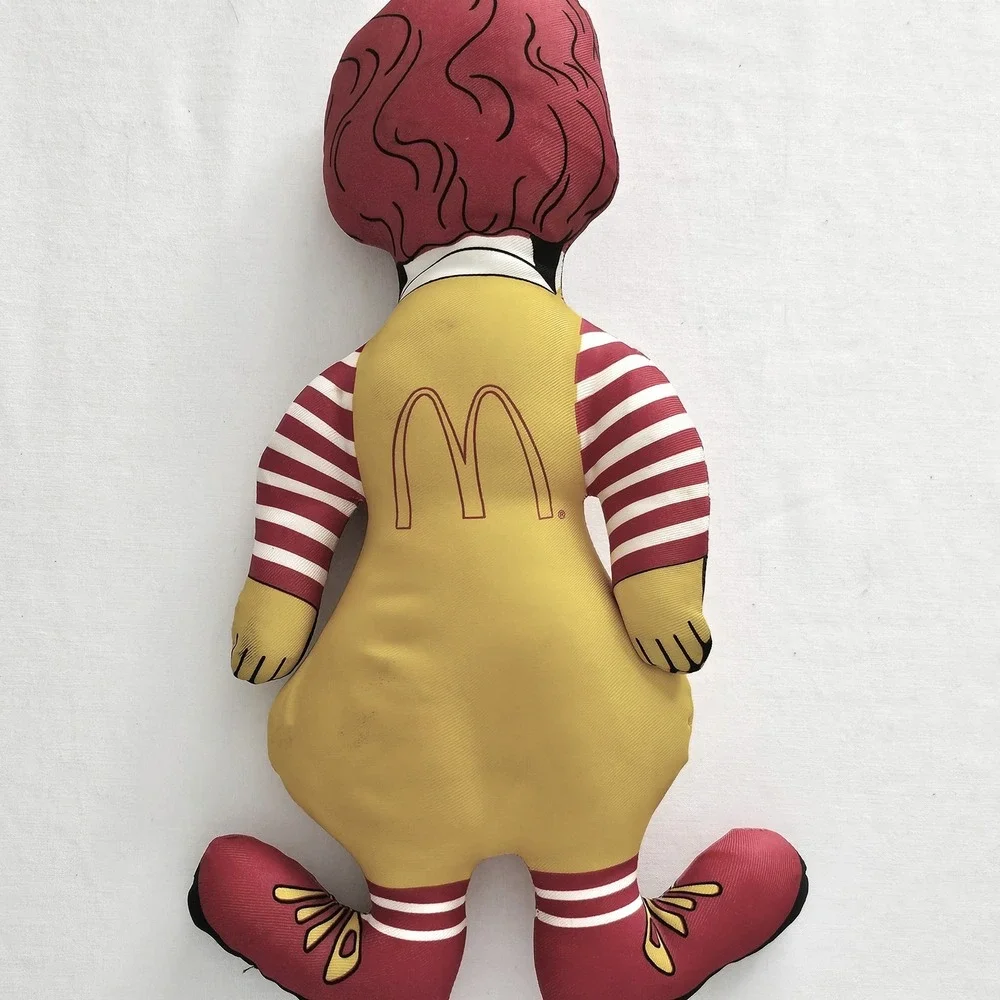 Vintage 1983 Ronald McDonald Plush Doll 14 Inch Advertising Toy Collectible