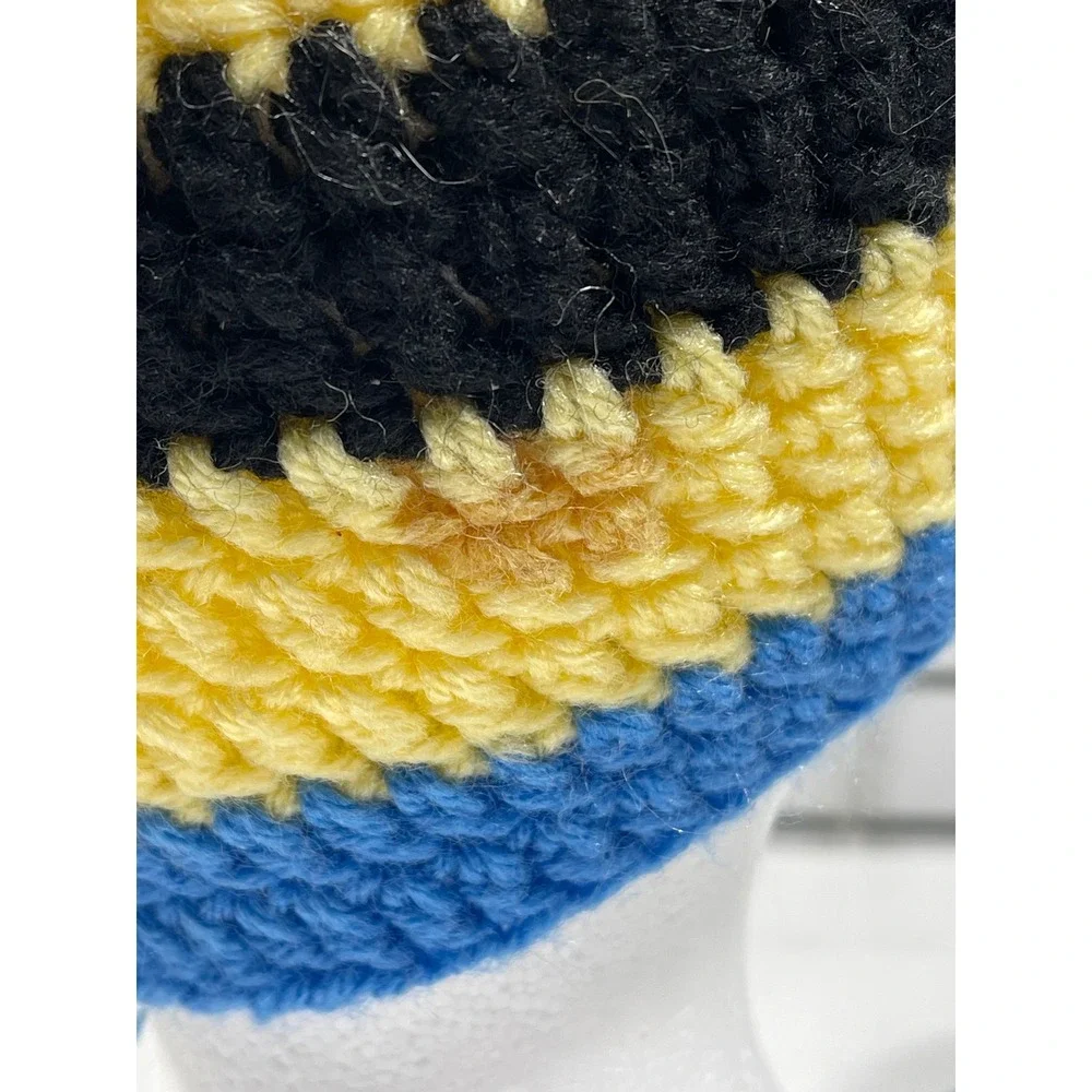 Handmade Minion Crochet Beanie Hat Winter Warm Bobble‎ Hat Kids