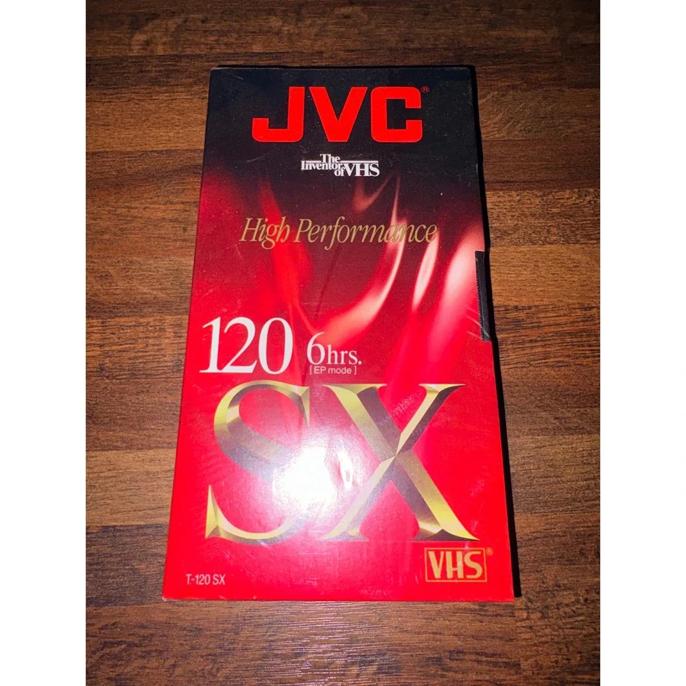JVC SX120 VHS T120SX 6 Hour Blank Video Cassette Tape High‎ Performance