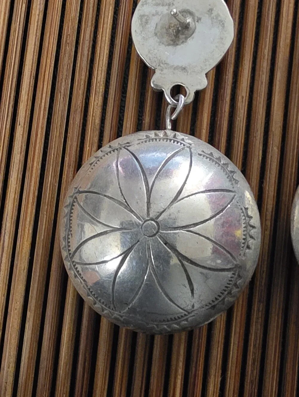 Sterling Silver Navajo Dangle Earrings (Vintage)