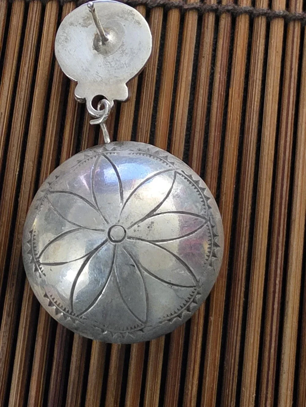 Sterling Silver Navajo Dangle Earrings (Vintage)