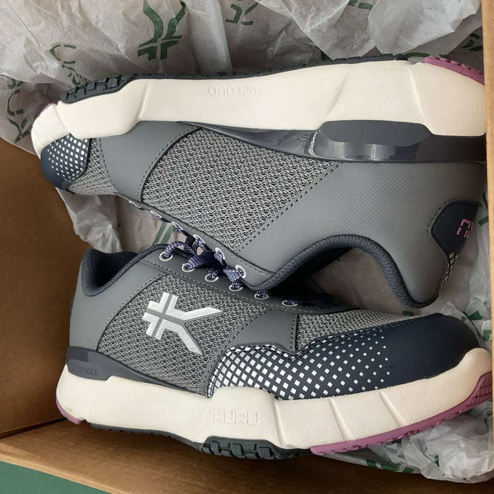 KURU Quantum 2 Athletic Shoes‎ - Pewter and Night Sky 6 wide
