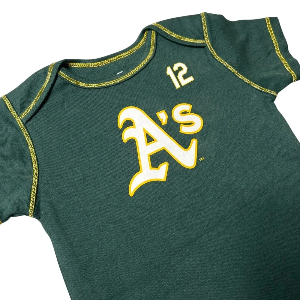 NEW Oakland Athletics A's Bodysuit Infant 18M Green Sean Murphy 12‎ Baseball