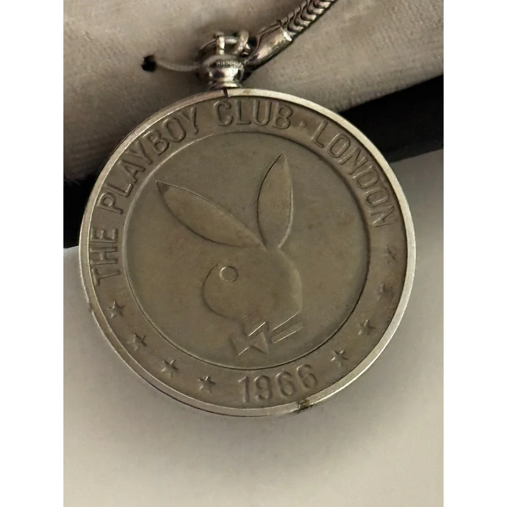 Vintage 1966 Playboy Gaming Token Keychain‎ Key Ring for the London Playboy Club
