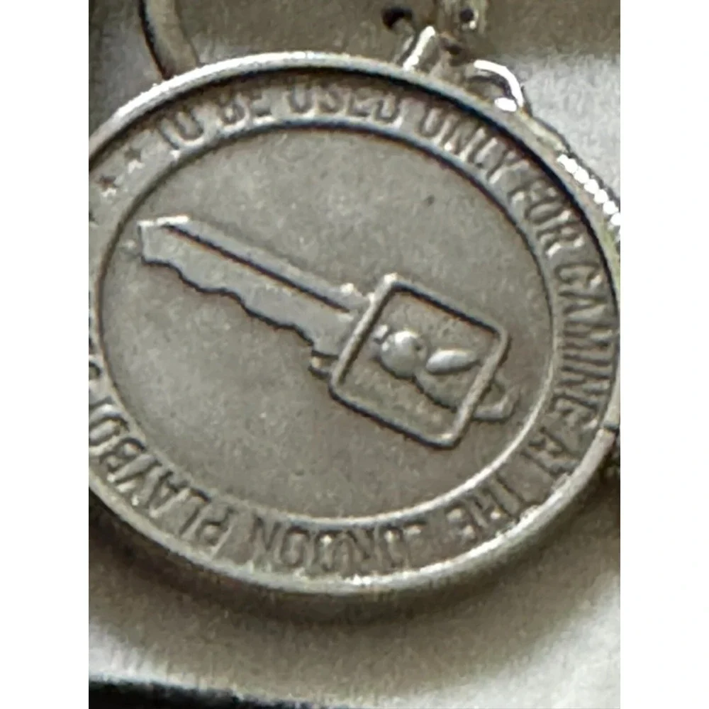 Vintage 1966 Playboy Gaming Token Keychain‎ Key Ring for the London Playboy Club