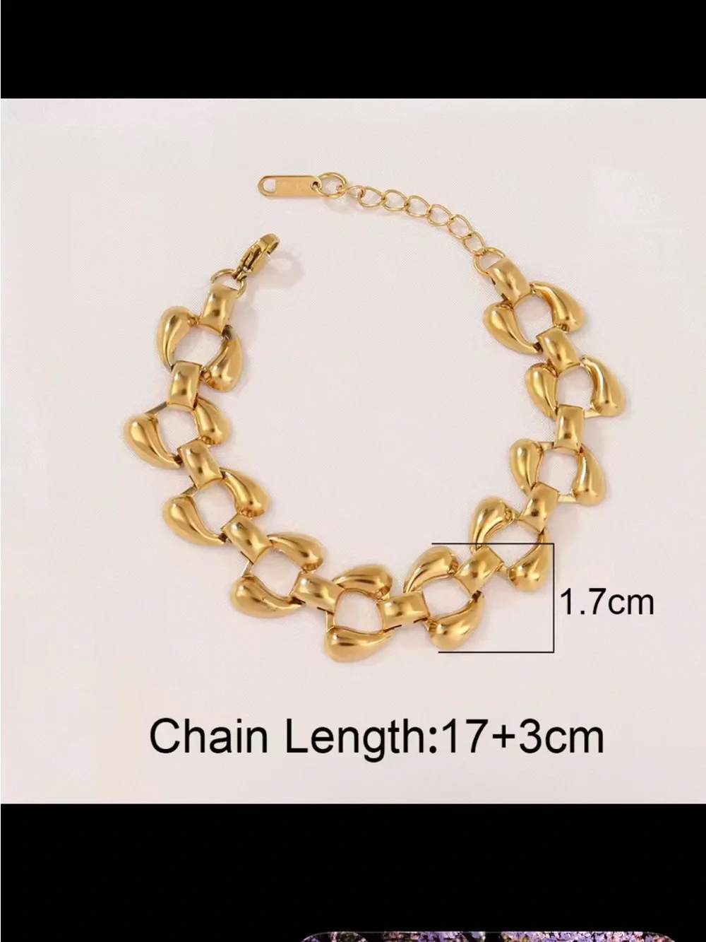 Chunky Gold Link Bracelet for Women