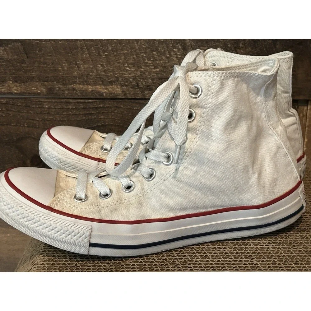 Converse Chuck Taylor All Star Hi Top Shoes Optical White Size M 6.5 W 8.5 M7650