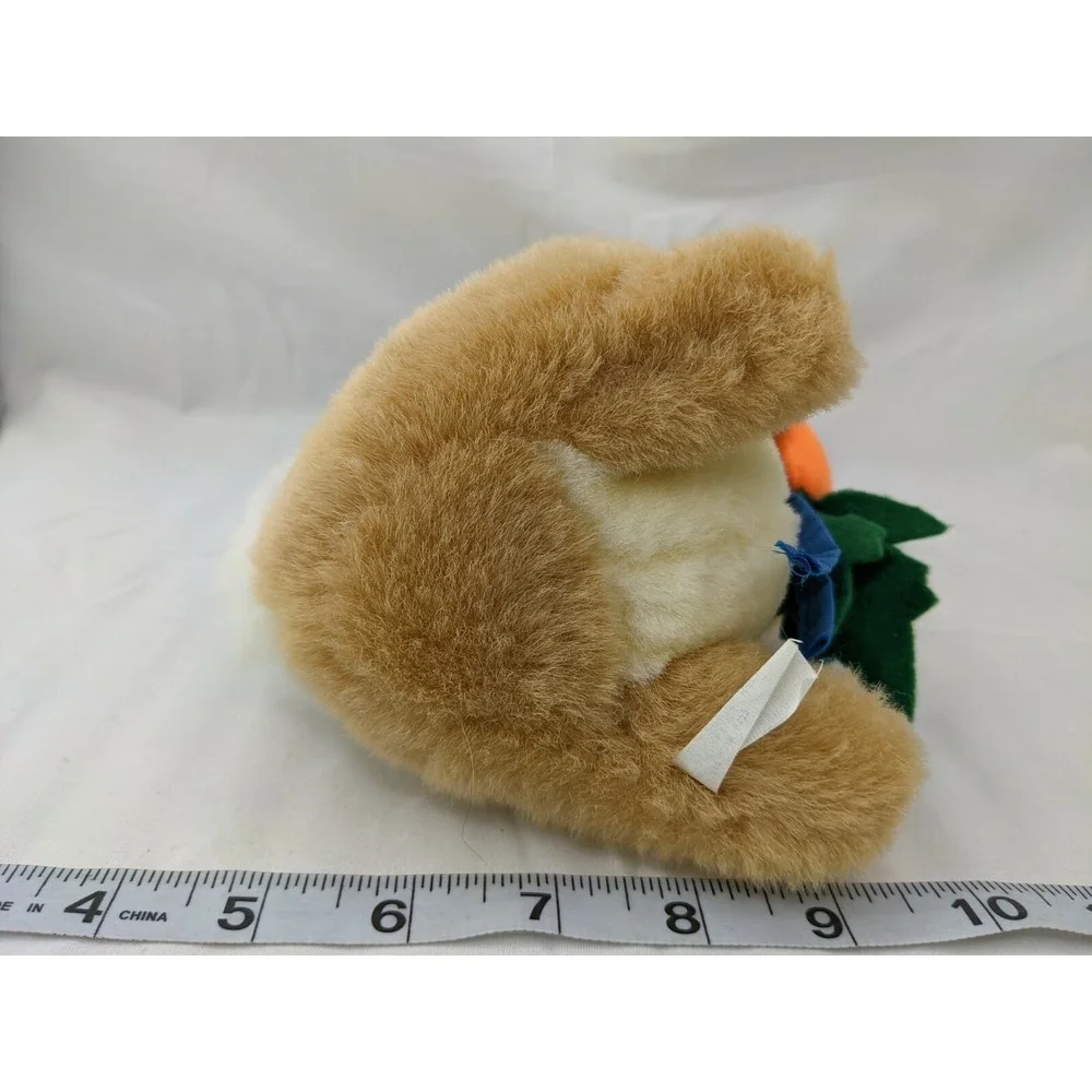 Tan Rabbit Plush 10 Inch Blue Cape Carrot Lemonwood Asia Stuffed Animal‎ Toy