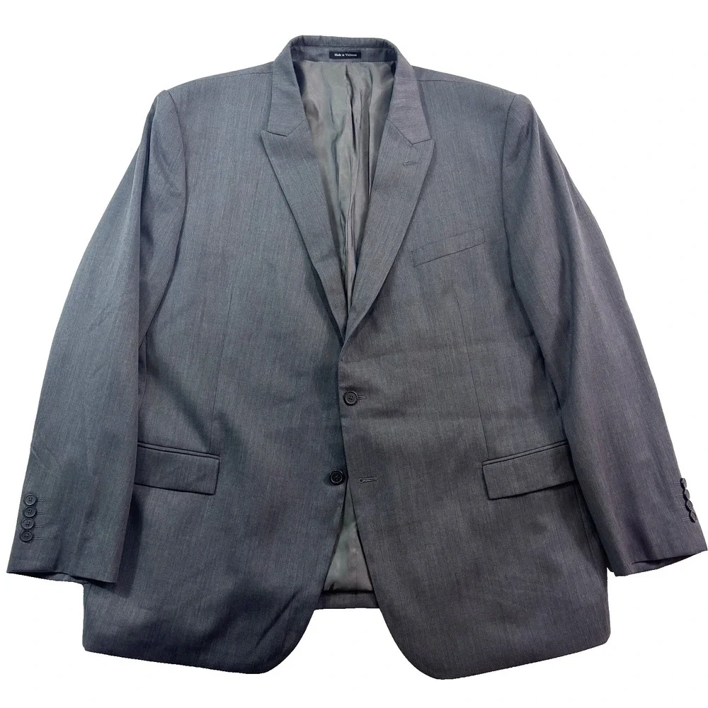 Egara 54L blazer jacket sport suit coat all season gray wool mens‎ slim fit