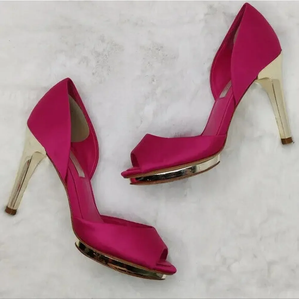 BCBGMaxAzria pink peep