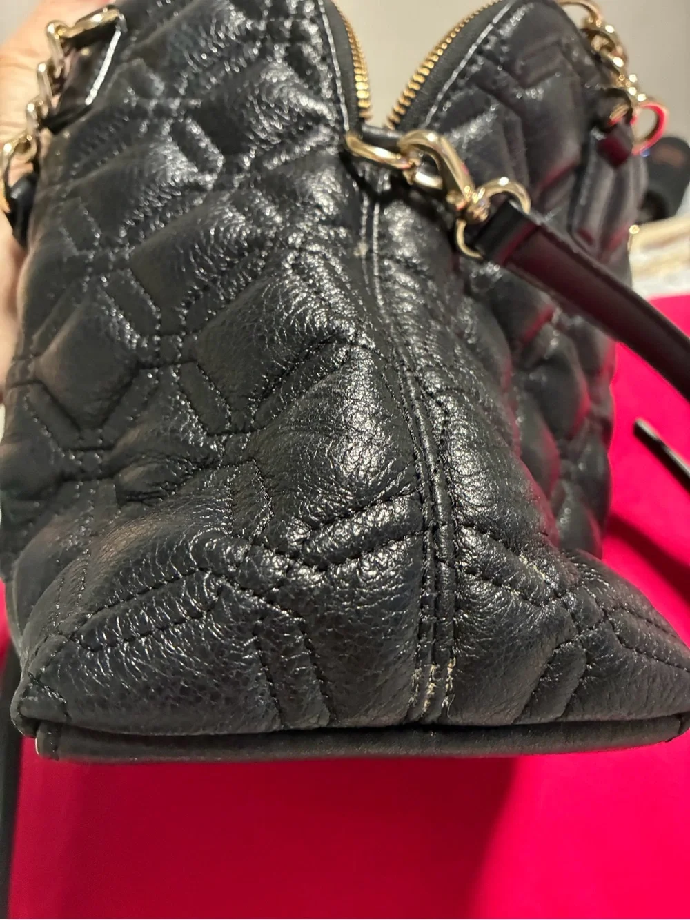 kate spade structured quilted