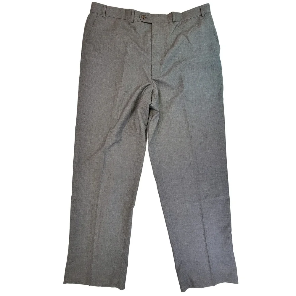Lauren Ralph Lauren Men's Gray Super 100s Wool‎ Blend Dress Pants Size 40x32