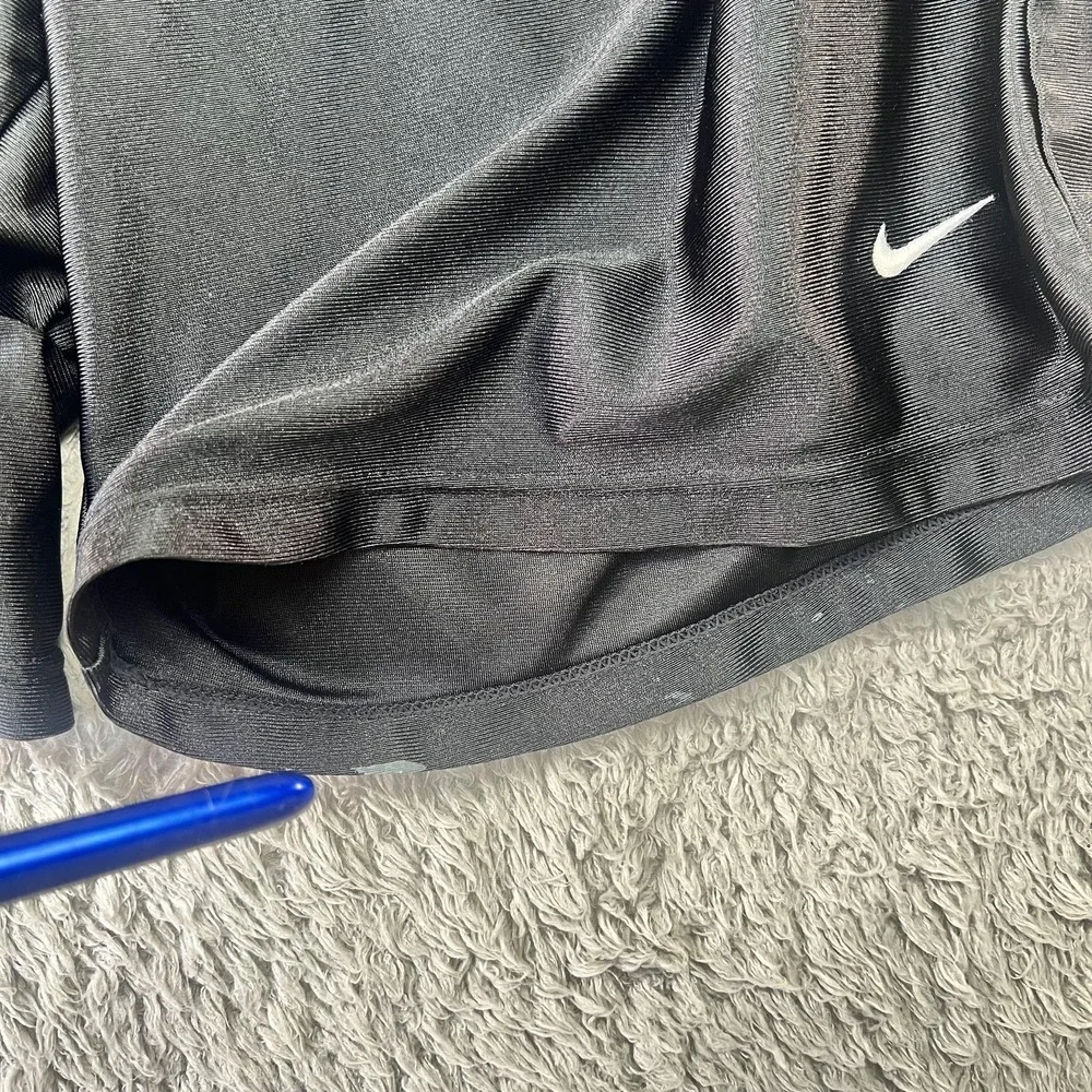 Nike‎ Dazzle Shorts Mens L Black Athletic Gym Training Silky Shimmer Athleisure