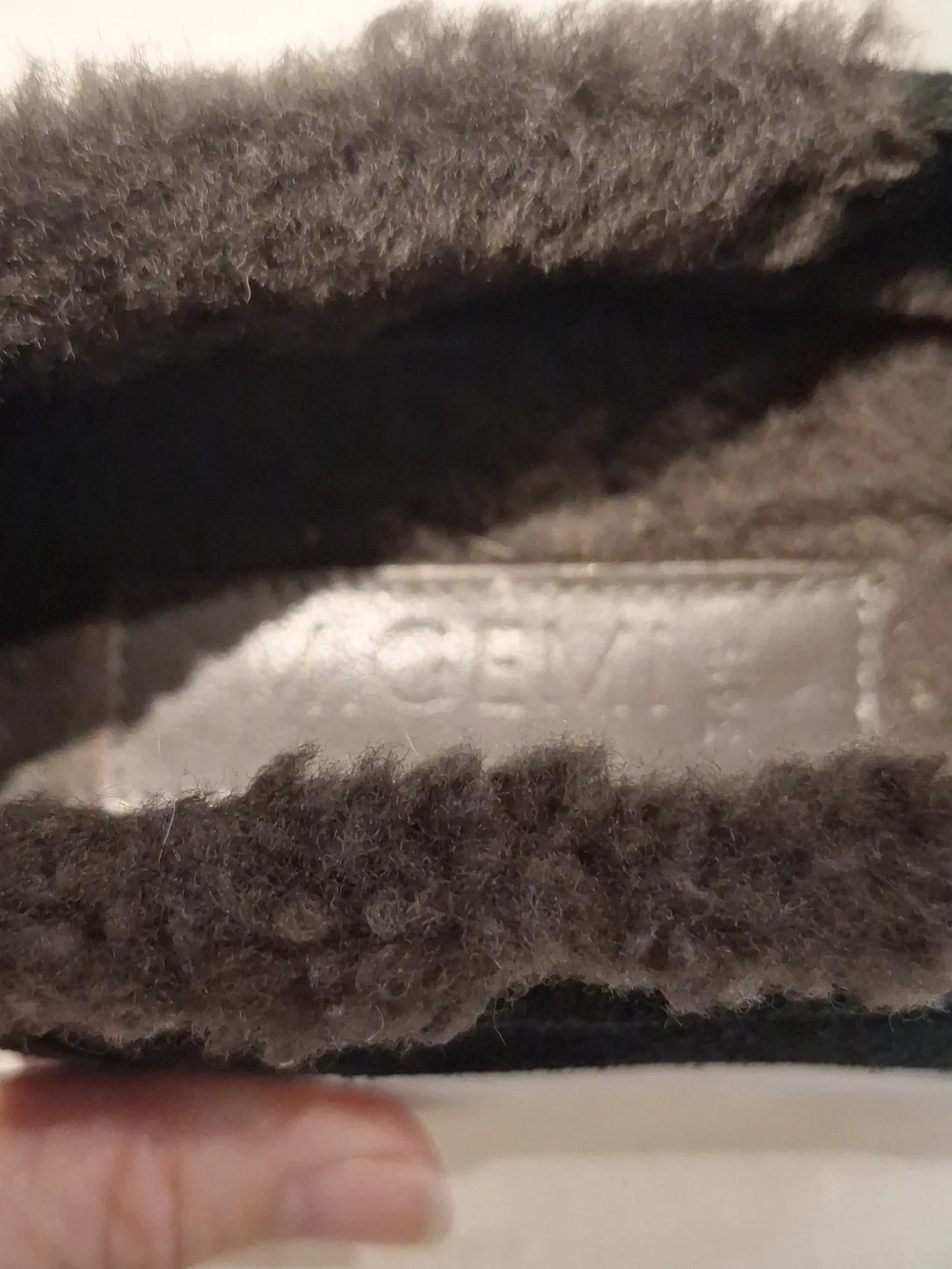 M. Gemi fur suede