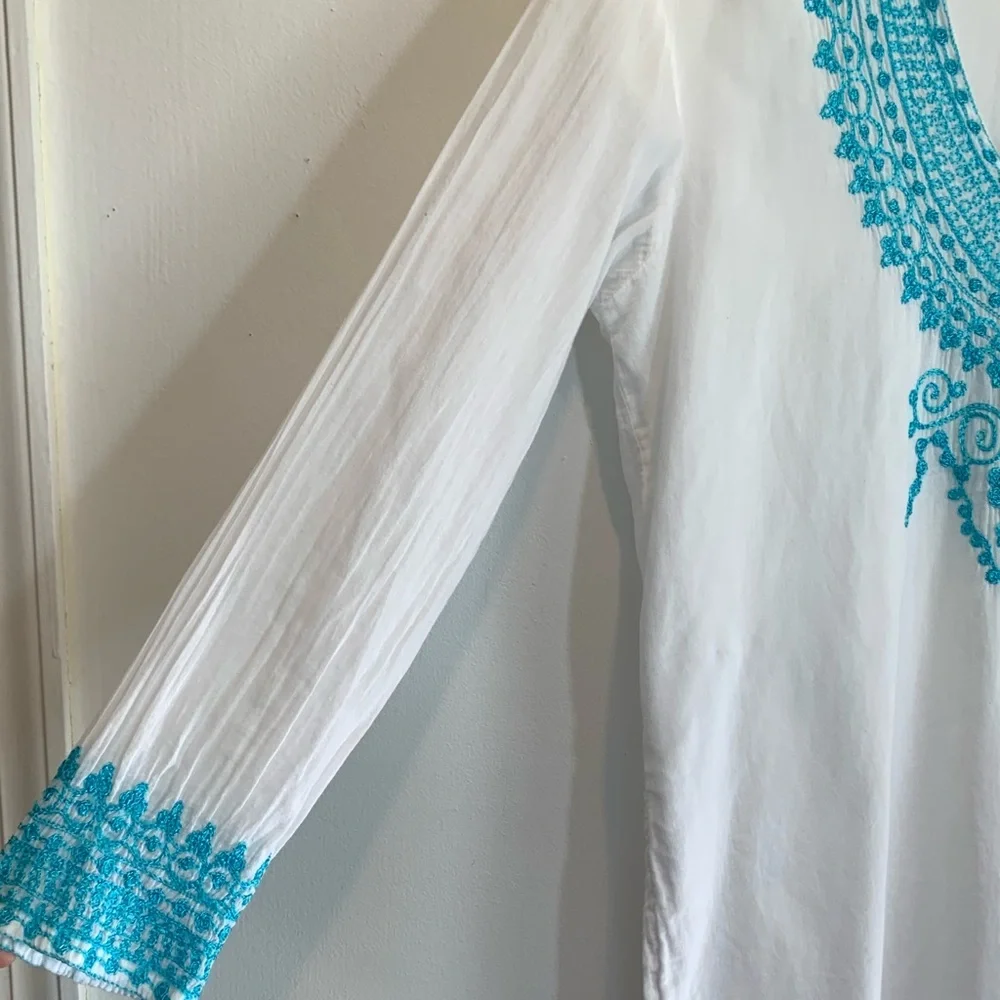 Sol white gauzy