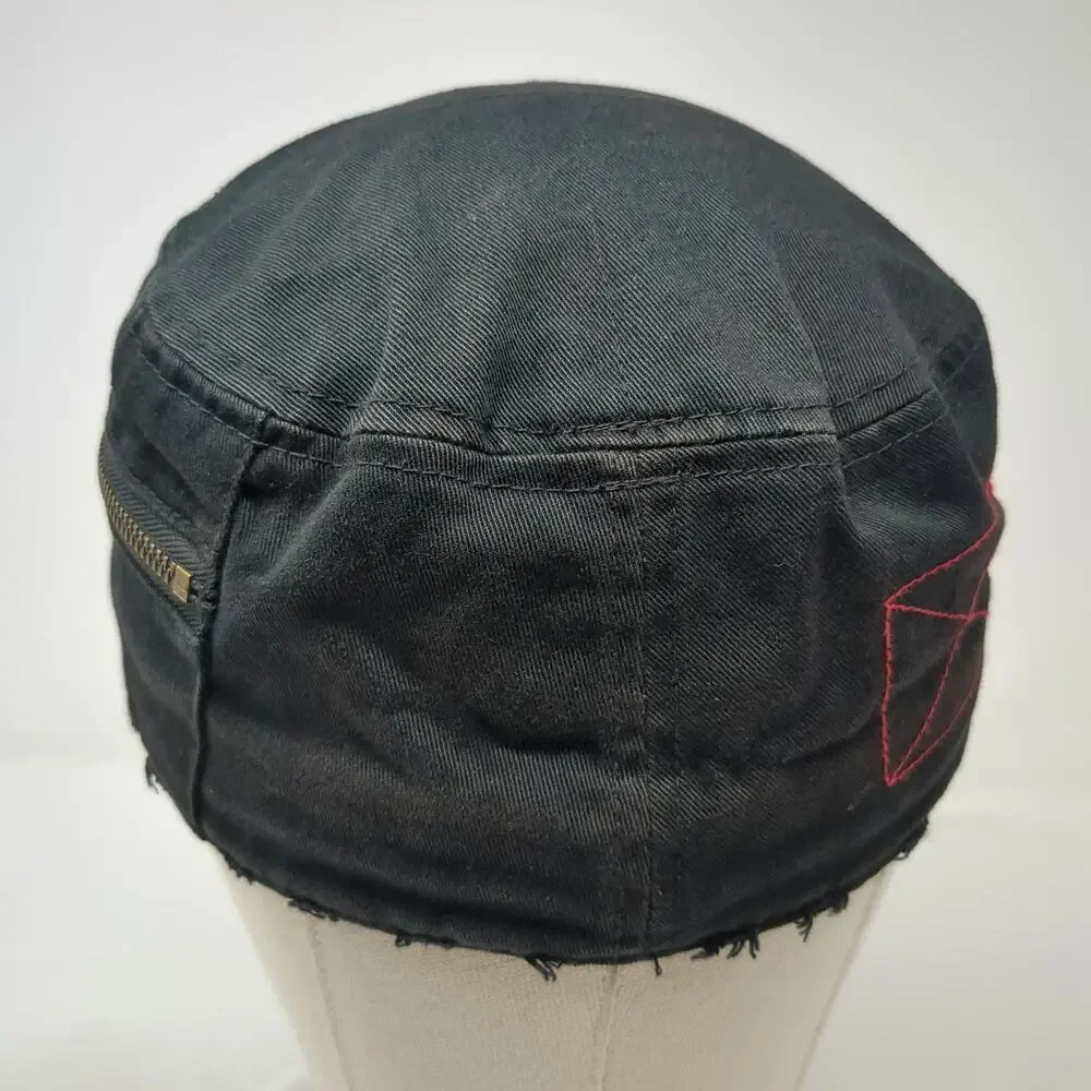 Rapid Dominance Army Cap Black M Hat Side Zipper Pocket Tactical Cotton Twill