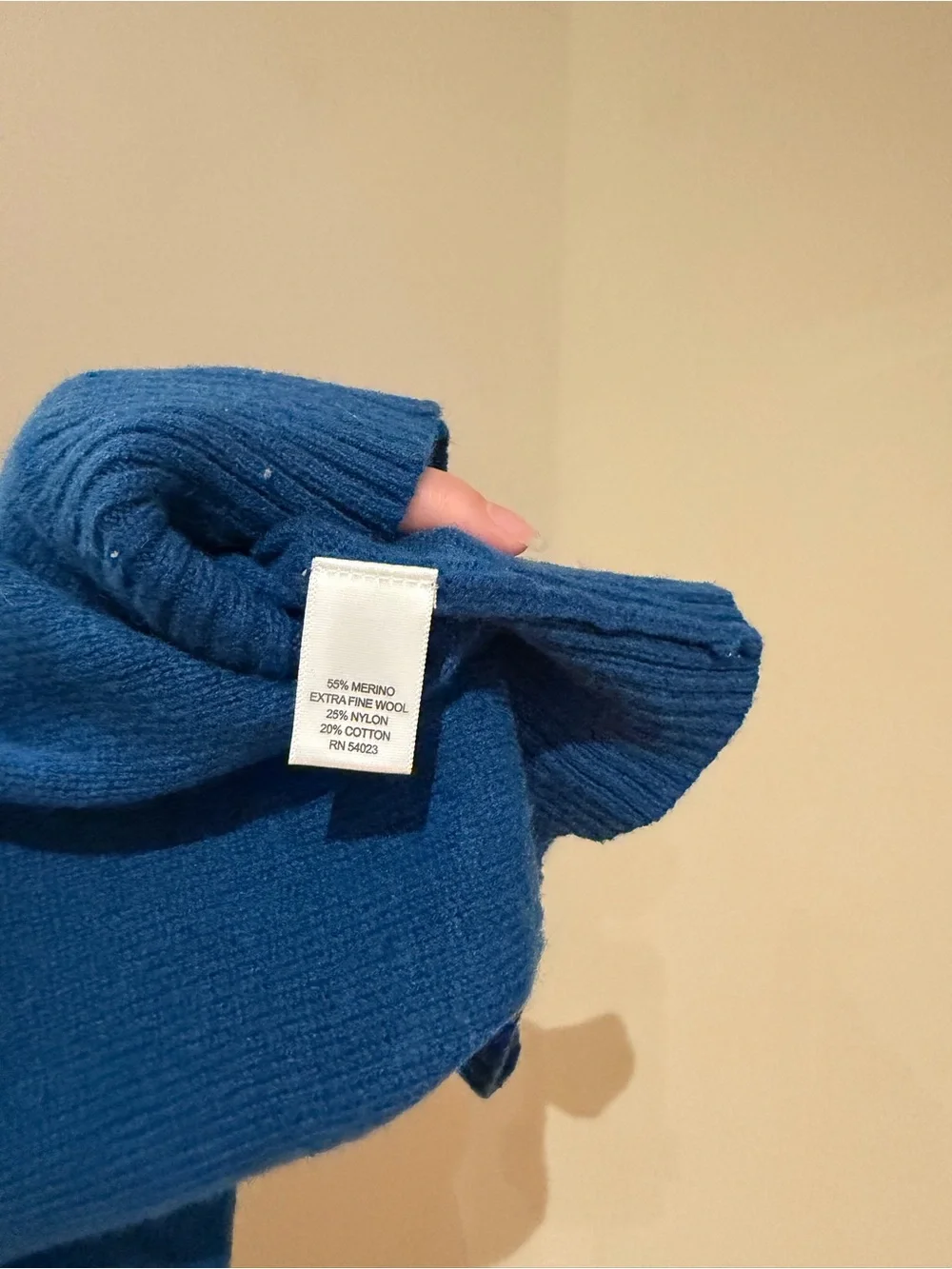 Banana Republic Blue Italian Merino Crewneck Sweater