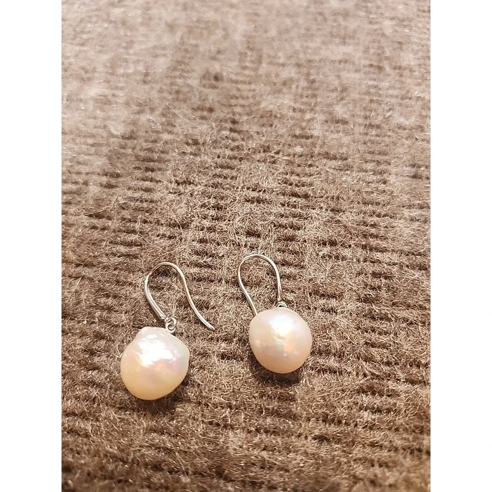 Sterling Silver Earrings 925  Honora Fresh‎ Water Pearls