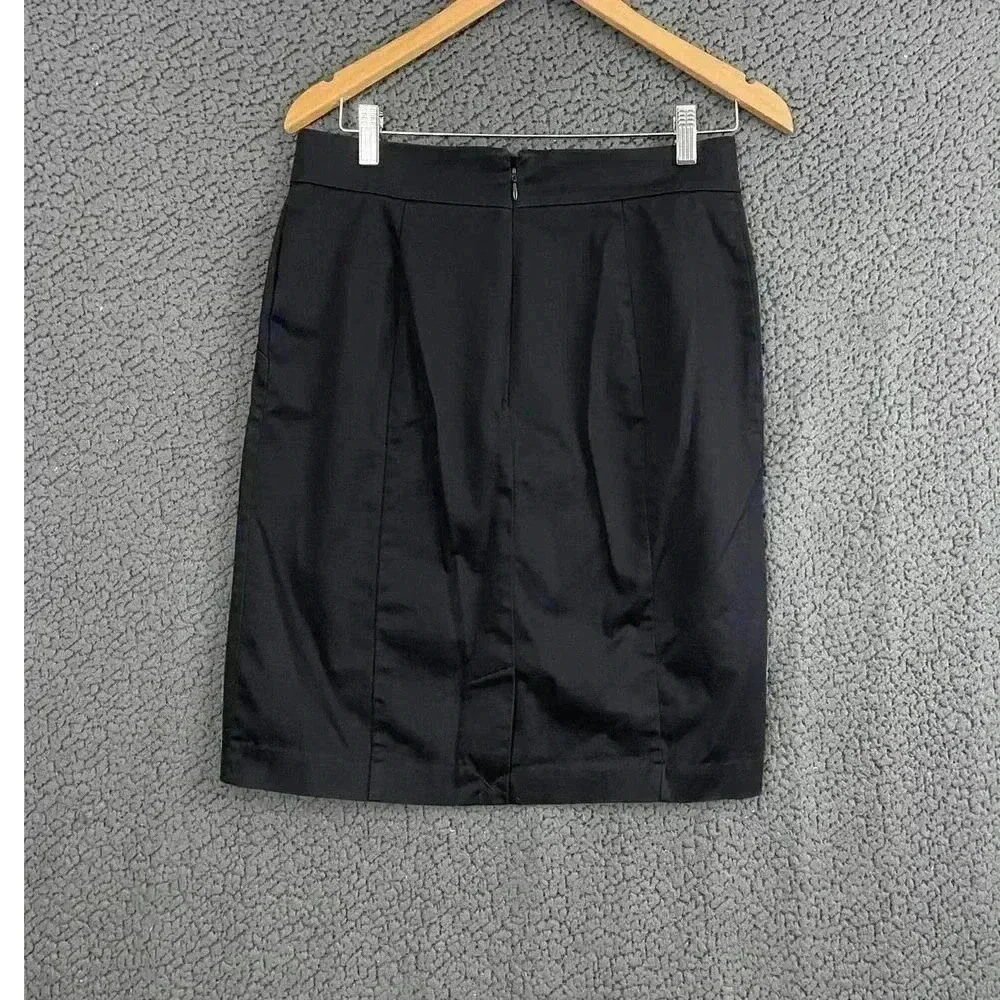 Worthington Black Pencil Skirt Womens Sz 10 Straight‎ Work Casual
