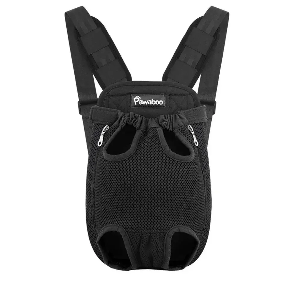 Pet Carrier Backpack Large Black Dog Cat Travel Legs Out Harness Bag