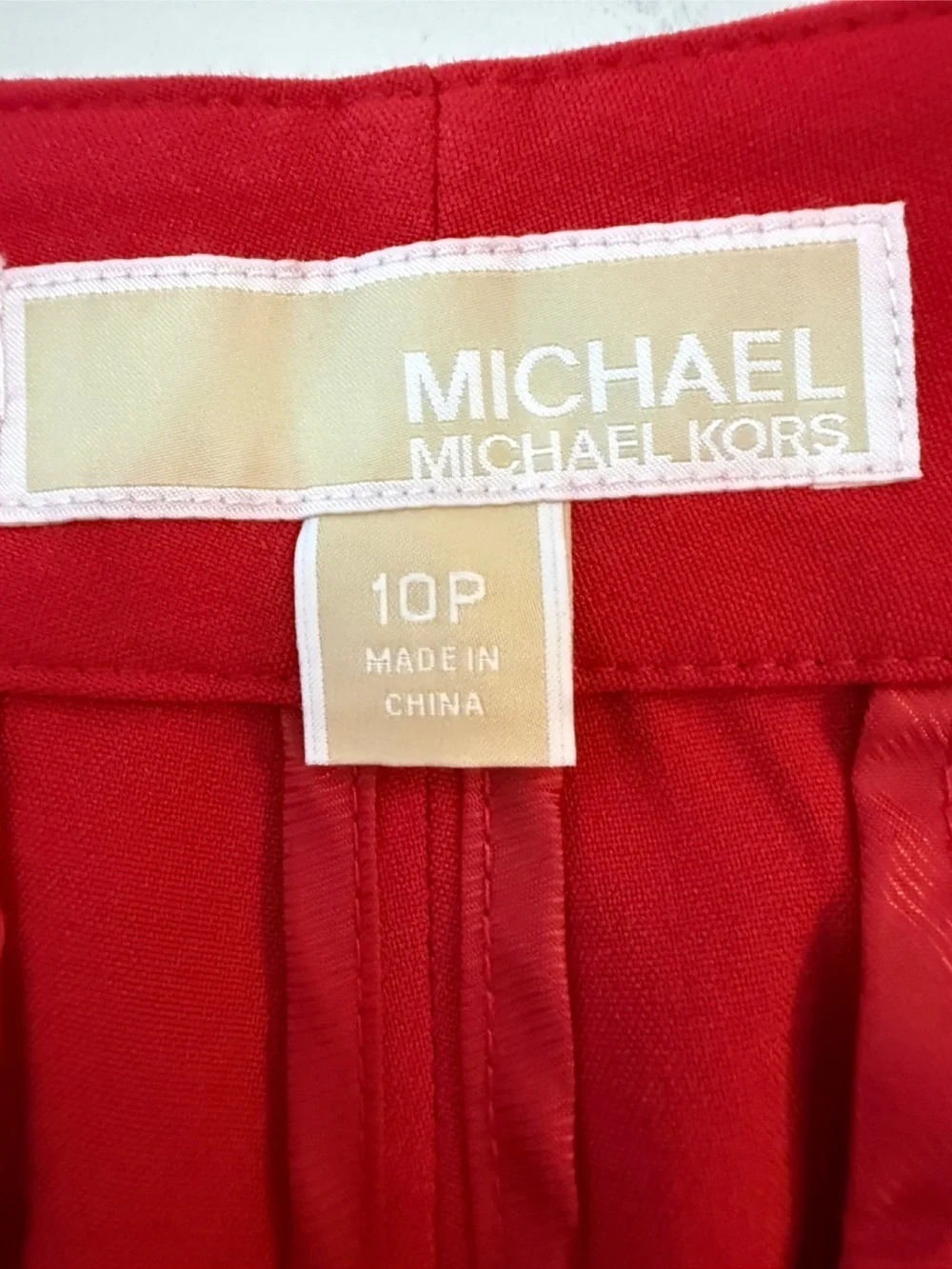 Michael Kors bright red
