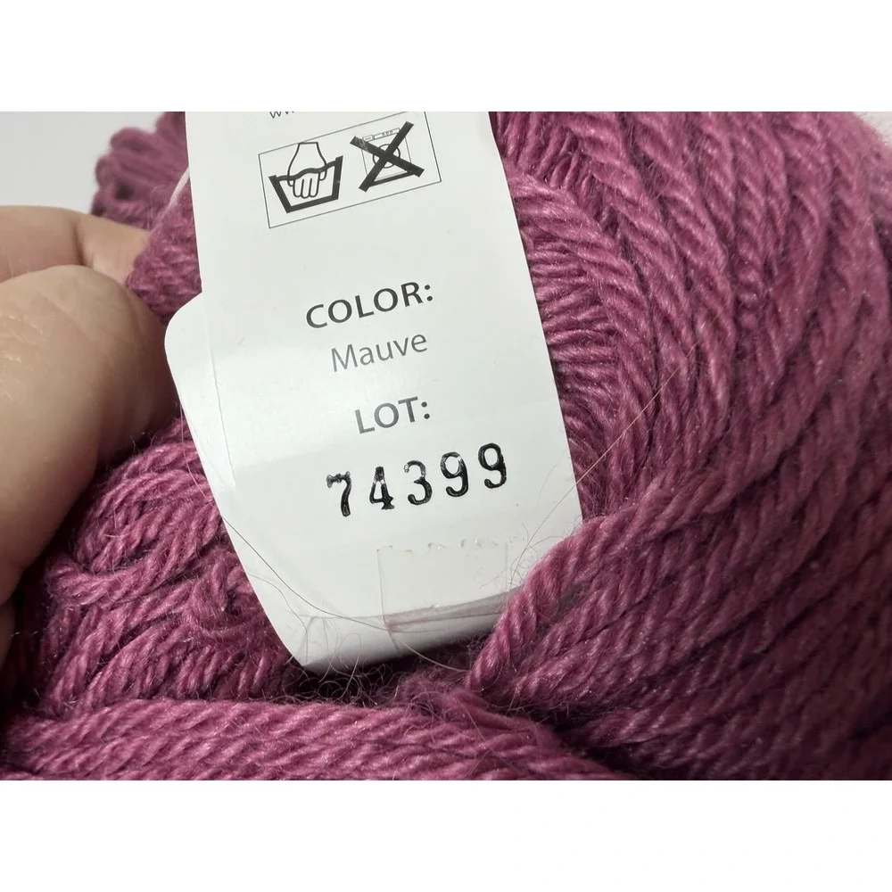 Valley Yarns Baby Alpaca Silk 50g/109yd Deerfield Mauve‎ Lot Of 4