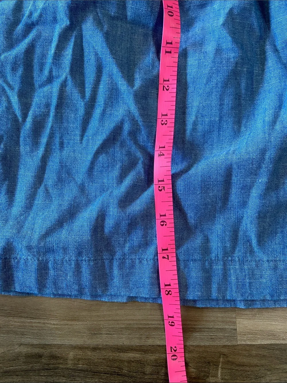 J. Crew Chambray Blue Paper Bag Skirt