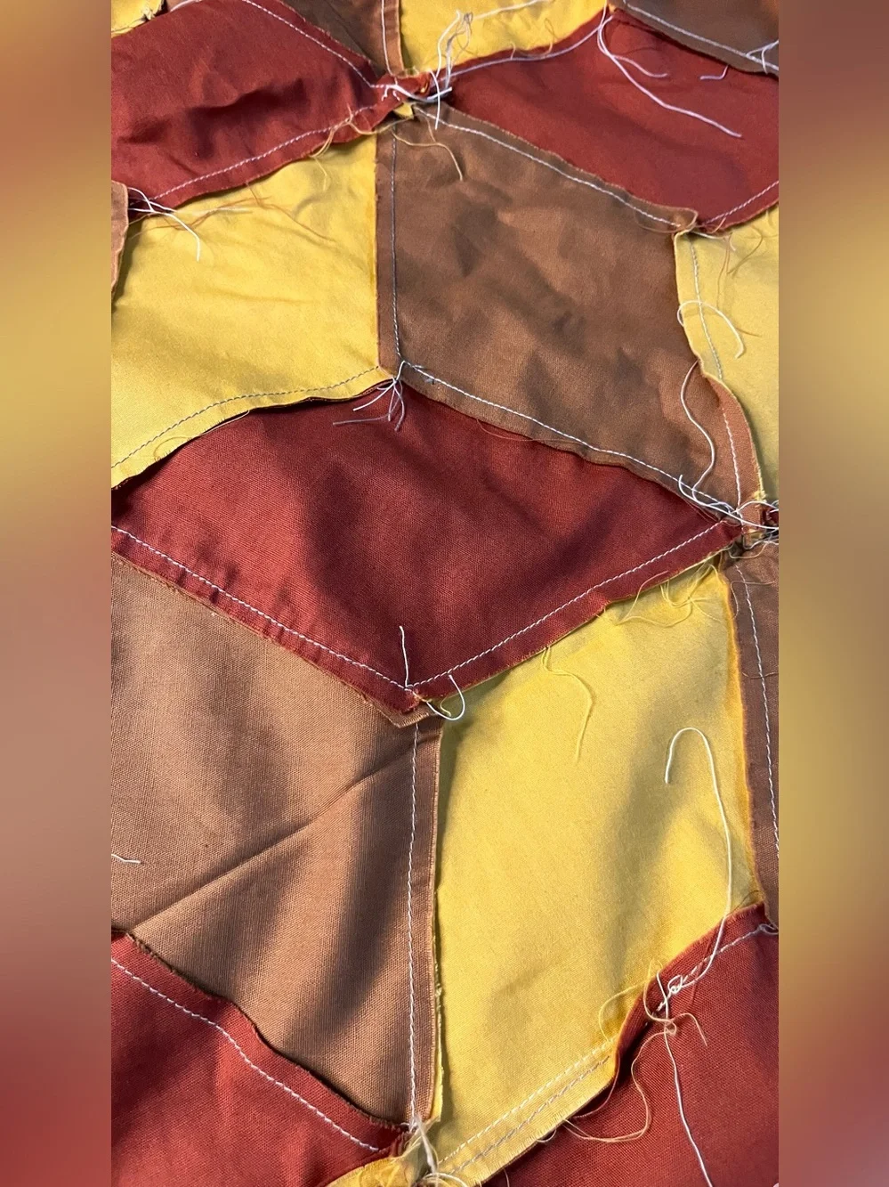 Hand Crafted 1970s quilt