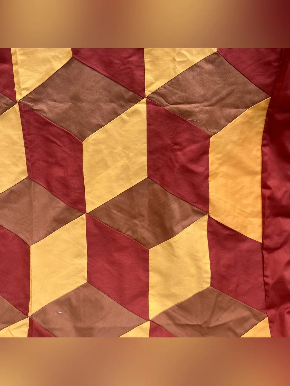 Hand Crafted 1970s quilt