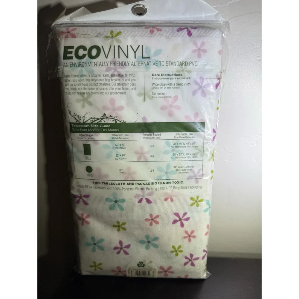 EcoVinyl Flannel Back‎ Tablecloth, 52