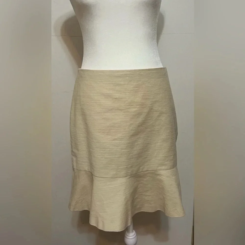 Ann Taylor skirt with slight bottom ruffle. Size 2 Like New C1
