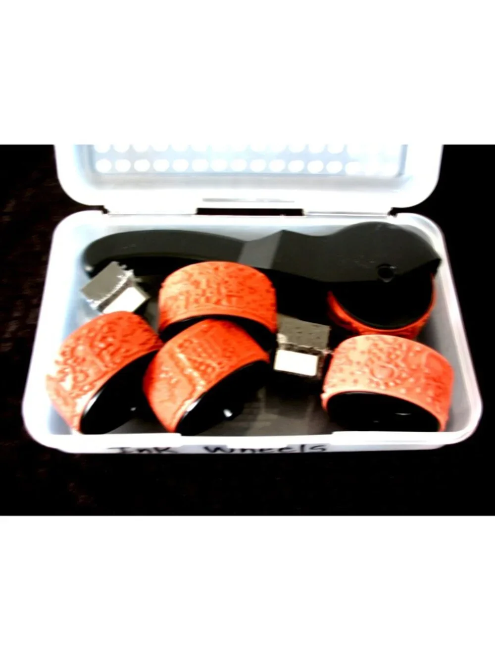 Stampin Around Collection 5 Stamp Wheels 1 Roller Handles And Two Inks