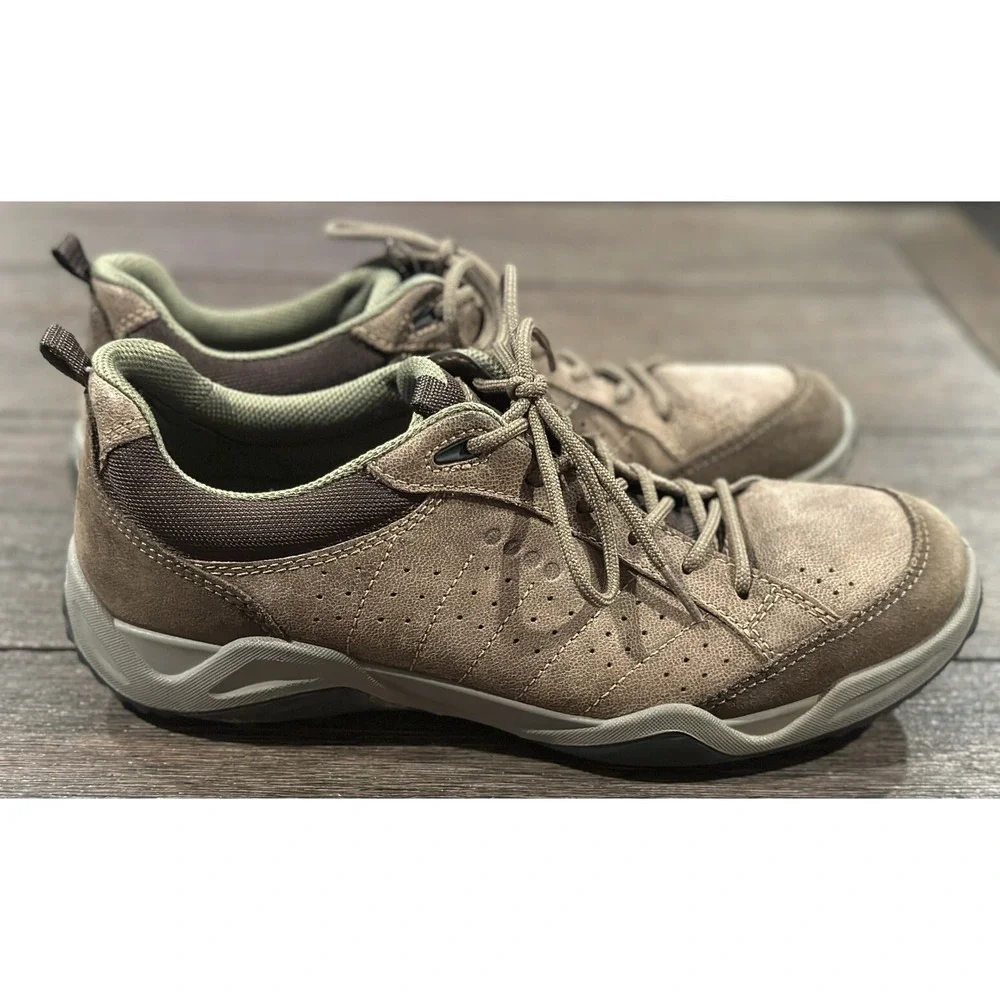ECCO SIERRA II VALENCIA‎ LOW CUT LACE MEN'S leather shoes receptor tech sz 8 GUC