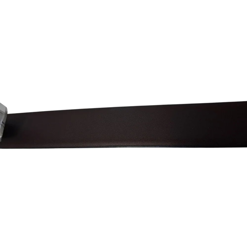 Perry Ellis Men's size 32 Reversible Leather Belt Black Pattern Plaque Career‎