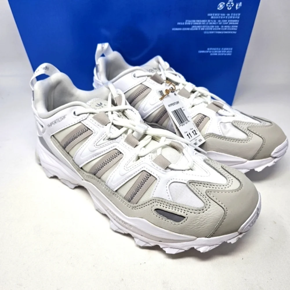 New Adidas Originals Hyperturf Nubuck Cloud‎ White Shoes Men's Size 11 GY9410.