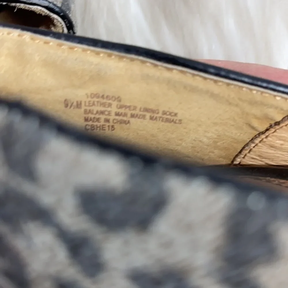 Sofft Ortholite‎ Grey Cheetah Print Heels S…