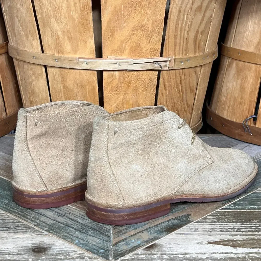 Trask Brady Tan Suede Brick Vibram Outsole Desert Chukka Boots Mens Size 8